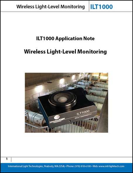 wireless light level monitoring